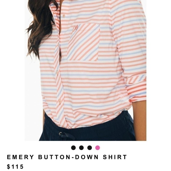 Southern Tide Emery Button Front Shirt Sz XS NWT - Picture 3 of 9